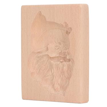 Imagem de Cryfokt Molde de Madeira Esculpida para Biscoitos, Lindo Carimbo Gravado para Biscoitos, Muffins, Pão, Presente para Família e Amigos, Madeira de Faia (#5)