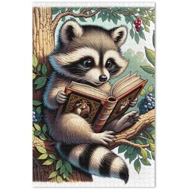 Imagem de Quebra-cabeça floral de guaxinim fofo, 1000 peças, adultos, família, amantes, presentes, família, paisagem floral, 75 x 40 cm