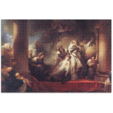 Imagem de Quebra-cabeça personalizado Jean Honoré Fragonard Print Art 500 peças adulto animal arte colorida Prime Puzzles presentes de festa elefante branco, 51 x 35 centímetros