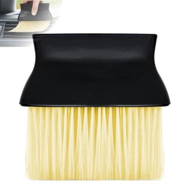 Imagem de Escova de poeira interior automotiva, espanador de escovas de limpeza de carro, escova de detalhes de cerdas macias, ferramenta de limpeza para interior de painel automotivo, exterior, claraboia