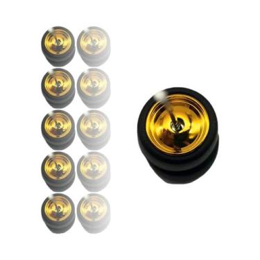 Imagem de Rodas De Modelo De Brinquedo Em Escala 1/64 Com Pneus De Borracha Lisa