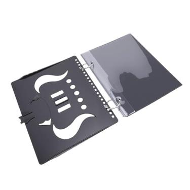 Imagem de Qinlorgo Pasta de Música de Banda de Marcha, 5 Janelas de Plástico Transparente ABS Suporte de Partituras Com Clipe Seguro, para Estudantes Músicos Maestros de Banda Profissionais