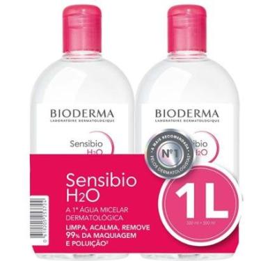 Imagem de Água Micelar Calmante Bioderma Sensibio H2O - Solution Micellaire 2x 500ml-Unissex