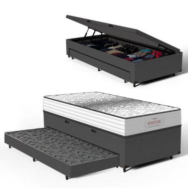 Imagem de Cama Box Baú com Colchão de Molas Ensacadas Double Face Essence Probel