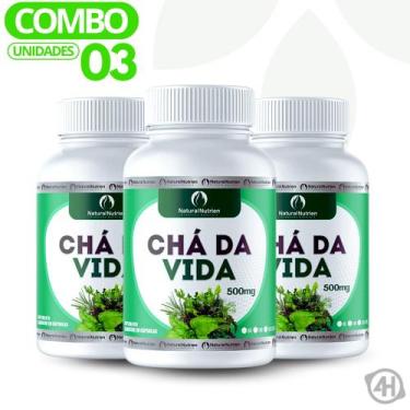 Imagem de Suplemento Vegano Chá Vida 300cps de 500mg Cada - Natural Nutrien
