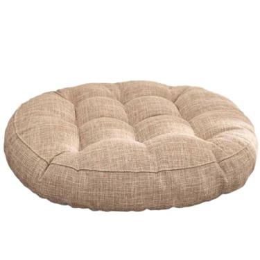 Imagem de Yadlan Almofada de assento redonda almofada de cadeira confortável, almofada de chão almofada de assento para sala de jantar sala de estar sala de estudo, coussin de sièGe De Chaise De Salle à Manger