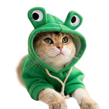 Imagem de YOUTHINK Roupas para Animais de Estimação para Gatos Moletom Com Capuz para Gatos Suéter Quente de Inverno, Seda Macia Com Leite Roupas para Animais de Estimação para Gatinhos Fantasia de Animal
