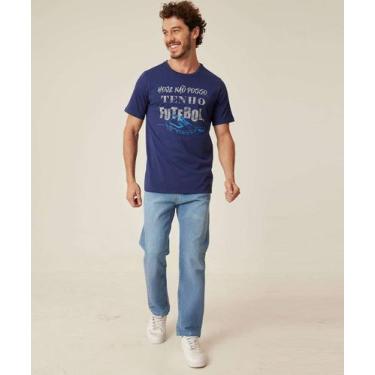 Imagem de Calça Masculina Jeans Reta MR-01323 - Vizzy, 38, Jeans azul