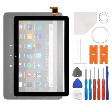 Imagem de SWARK Nova substituição de digitalizador de tela sensível ao toque para H D8 10th 2020 com kit de ferramentas de reparo adesivo OCA - sem tela LCD - preto