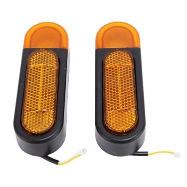 Imagem de banapoy Conjunto de Sinal de Giro de Scooter Elétrico, Luzes LED Super Brilhantes de Sinal de Giro de Bicicleta para Maior Visibilidade para Scooters Elétricos de 8,5-10 Polegadas,