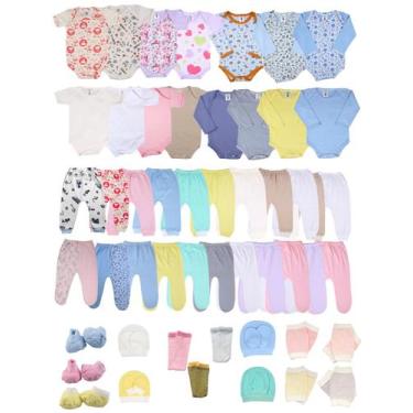 Imagem de Kit C/30 Peças Roupa Bebê Com Shorts Maternidade Verão - Batutinhas, M