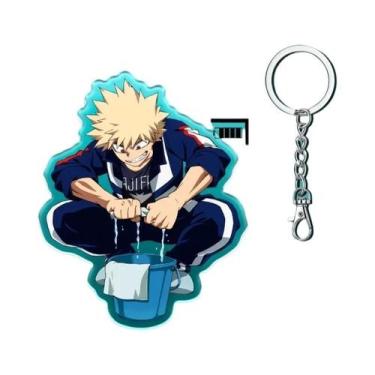 Imagem de Chaveiro Acrílico My Hero Academia 12cm, Pingente Para Mochila De Estu