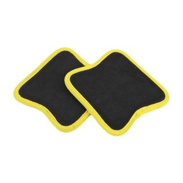 Imagem de predolo Conjunto de 2 Luvas Protetoras de Mão com Almofadas de Aderência, Alto Desempenho, Unissex, Acessórios para Levantamento de Peso, Esportes Fitness e, Amarelo