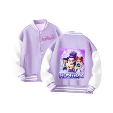 Imagem de Jaqueta De Uniforme De Beisebol Kpop Demon Hunter Para Meninas, Manga 