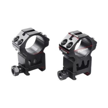 Imagem de Suporte De Anel Para Luneta 25.4/30mm, Adaptador Para Trilho De 21mm P