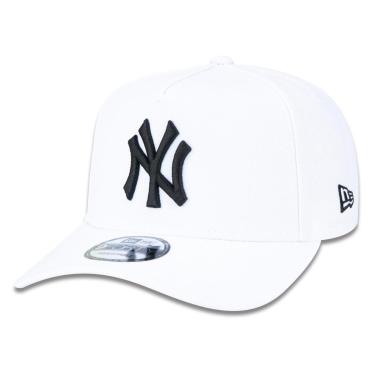 Imagem de BONE 9FORTY A-FRAME SNAPBACK ABA CURVA MLB NEW YORK YANKEES ABA CURVA STRAPBACK BRANCO NEW ERA-Masculino