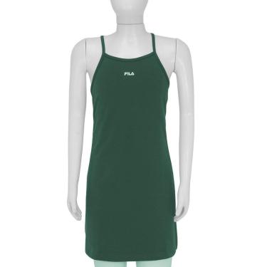 Imagem de Vestido Fila Letter Light Junior Verde-Feminino