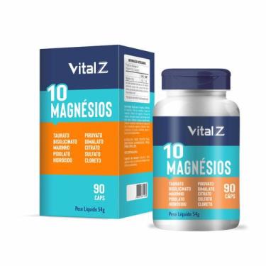 Imagem de 10 Magnésios Vital Z 90 Cápsulas  Suplemento Alimentar para Equilíbrio
