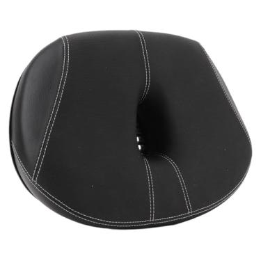 Imagem de Semme Assento de Bicicleta Sem Nariz, Selim de Bicicleta Acolchoado Extra Largo e Confortável Com Ventilação de Fluxo de Ar e Bolas de Absorção de Choque para Passeios Internos e (BLACK)