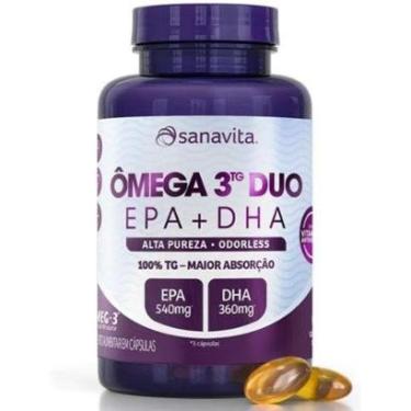 Imagem de Ômega 3 ᵀᴳ Duo EPA DHA SANAVITA OMEGA 3 60 cápsulas-Unissex