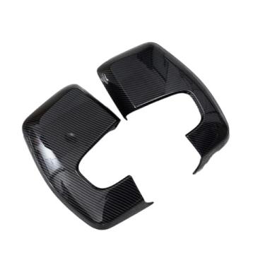 Imagem de Capa de espelho retrovisor para porta lateral de carro, em fibra de carbono, compatível com ford transit/tourneo personalizado 2012-2023