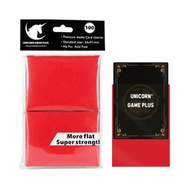 Imagem de Protetores De Cartas TCG Foscos 66x91mm 100PCS Para Magic MTG YuGiOh P