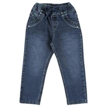 Imagem de Calça Look Jeans Skinny Jeans Masculina Infantil-Masculino