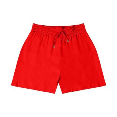 Imagem de Shorts Feminino Alfaiataria Endless Laranja, P, Laranja