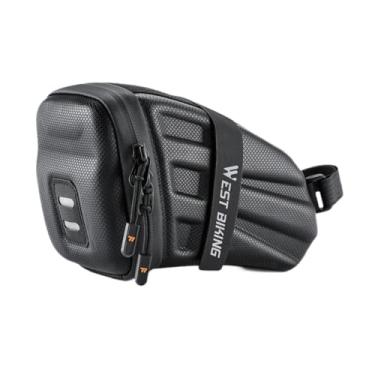 Imagem de Vaveren Bolsa de selim para bicicleta, armazenamento sob o assento, leve e impermeável, para bicicletas de montanha e estrada.