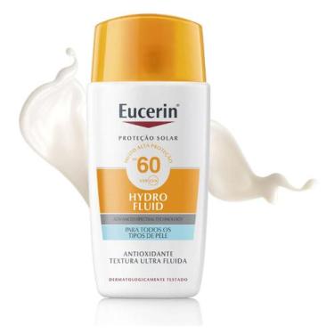 Imagem de EUCERIN Protetor Solar Facial Ultra FPS 60 50ml, Hydro Fluid, Antioleo