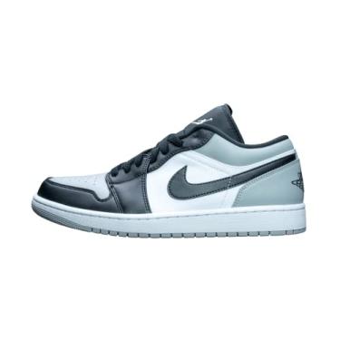 Imagem de Nike Tênis masculino Air Jordan 1 Low, Wolf Grey Black Photon Dust Wh, 46
