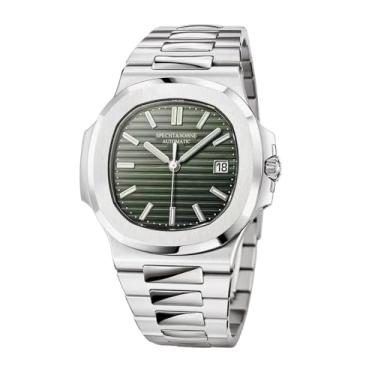 Imagem de SPECHT&SOHNE Relógios automáticos masculinos japoneses Miyota 8215 relógio mecânico aço inoxidável safira à prova d'água, Verde 2