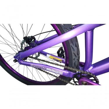 Imagem de Bicicleta 26 Gta Gravity Cor Roxo Freeride Single Cubo K7 Barulhento Freio Hidráulico Garfo C/trava Pneu Flame Preto