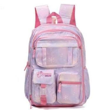Imagem de Mochila Escolar Bolsa De Costas Feminina Juvenil Adolescente Tiedye-Feminino