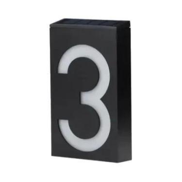 Imagem de Luz De Número De Casa LED Alimentada Por Energia Solar, À Prova d'Água