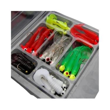 Imagem de Conjunto De Iscas De Pesca Mini Soft Com 21 Peças, Anzóis Jig Head, Gr