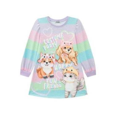 Imagem de Vestido Infantil Manga Longa Infanti Ref 72069-Feminino