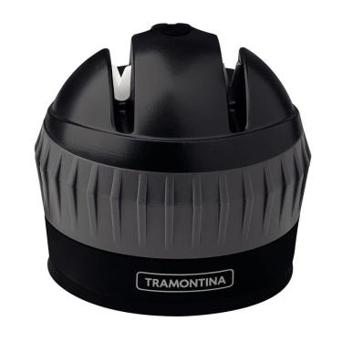 Imagem de Afiador Amolador De Facas Tramontina Profio Preto Com Ventosa Na Base 24038000