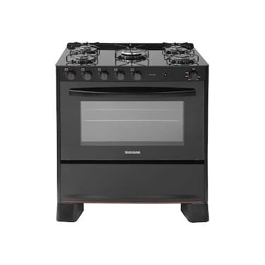 Imagem de Fogão de Piso Suggar 5 Bocas com Mesa de Vidro Cook Glass Preto FGVCG510PT – Bivolt