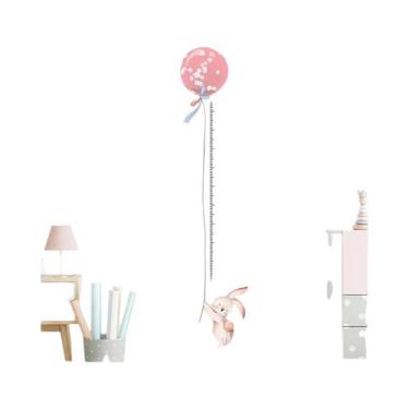 Imagem de Adesivos De Parede Para Quarto Infantil Com Régua De Altura De Animais