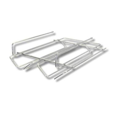 Imagem de Suporte Aço Cromado Para Taças De Vinho Ou Cerveja Encaixe Armário Sto