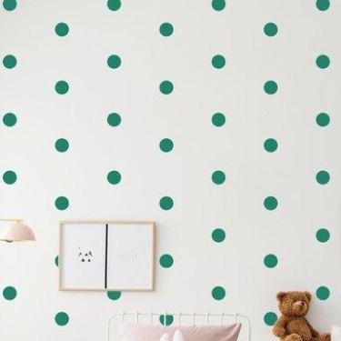 Imagem de Kit Adesivo decorativo parede 240 Bolinhas Verde Bandeira 3cm - NoBran
