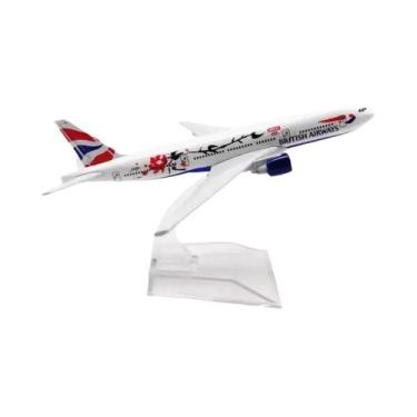 Imagem de Modelo De Avião Em Metal Fundido De 16CM, Brinquedo Colecionável 737 7