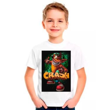 Imagem de Camiseta CRASH BANDICOOT Games Jogos Moda Infantil Roupa Criança 03 - 