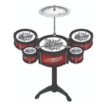 Imagem de Bateria Musical Infantil Art Brink Azul Educativa Mini