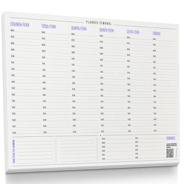 Imagem de Planner Semanal com Horário - 50 Folhas - Tamanho A4