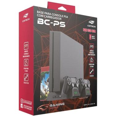 Imagem de Base para Console PS4 com Carregador BC-PS4 C3 TECH