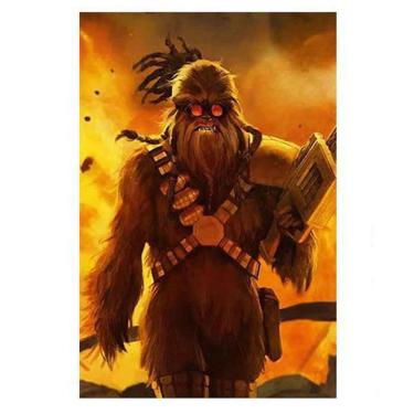 Imagem de Arte em tela Furry Warrior para decoração de quarto e escritório