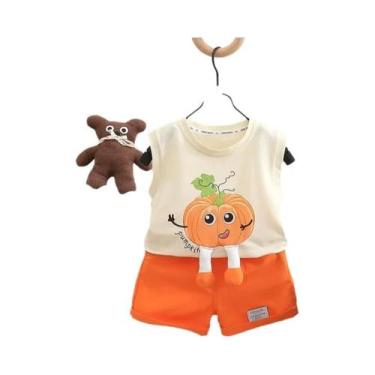 Imagem de Conjunto De Roupas De Verão Para Meninas, Colete E Shorts Para Meninos