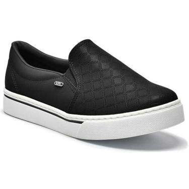 Imagem de Tênis Casual Feminino Slip On Preto Via Marte 016-023-01-Feminino